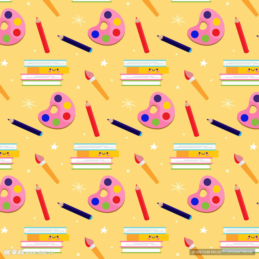 绘画工具图案背景图