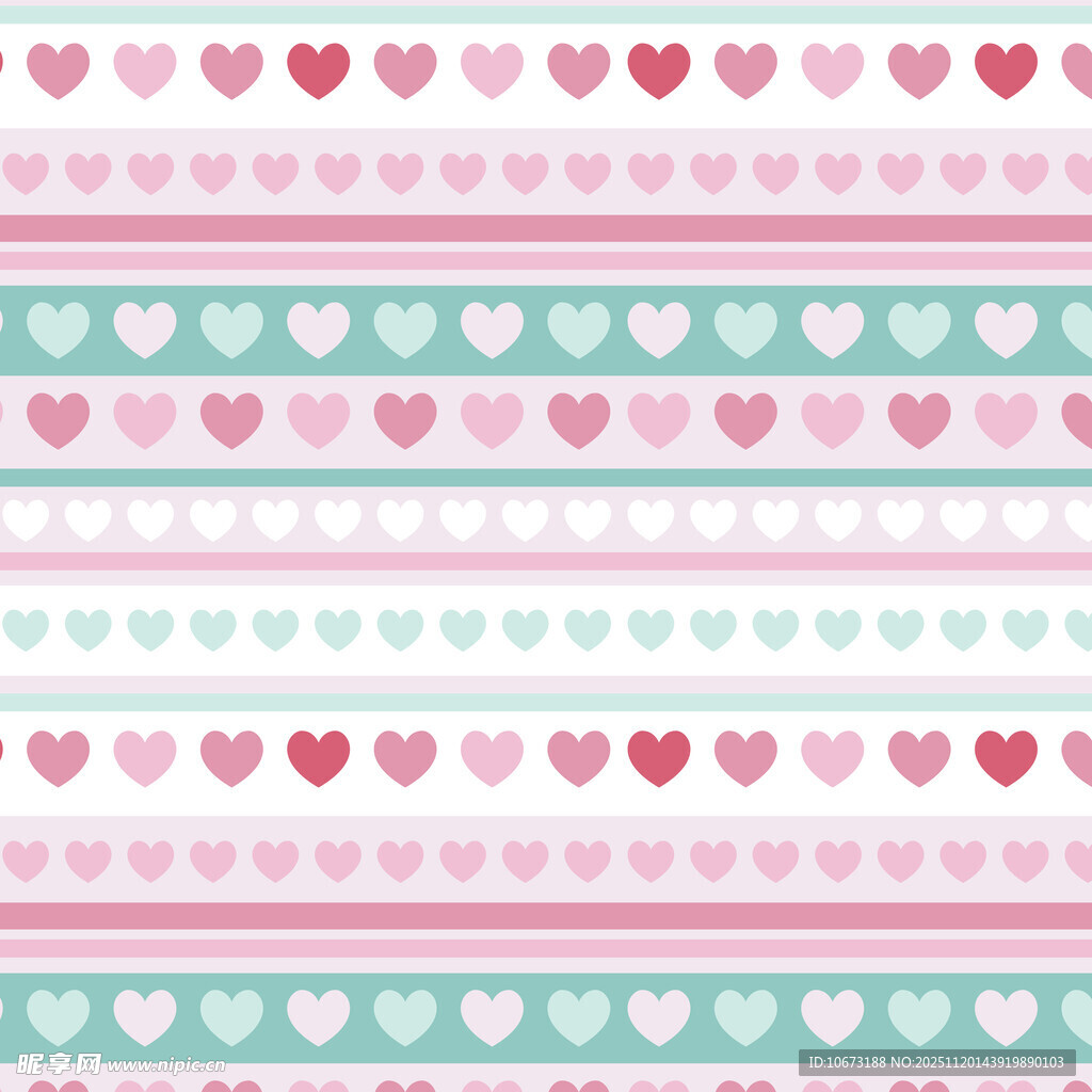 爱心条纹图案背景