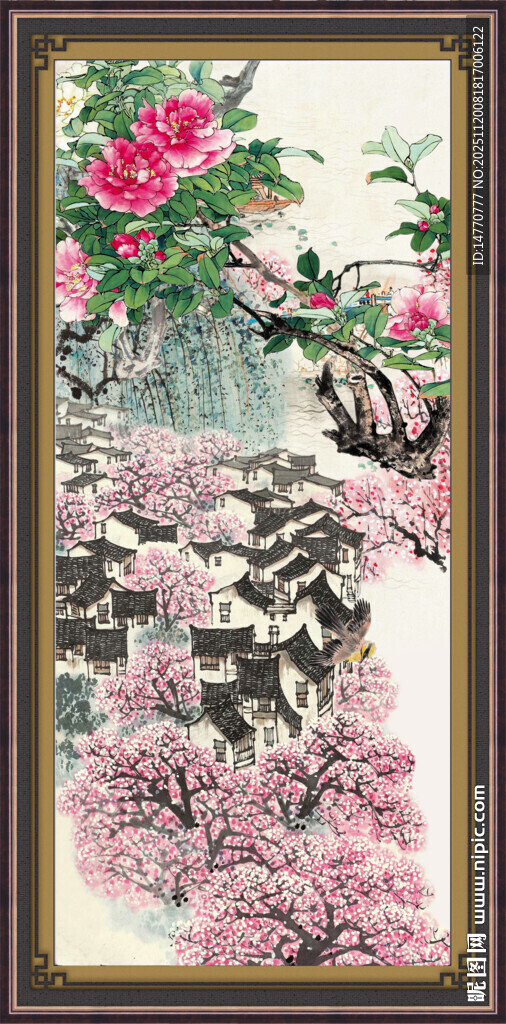 国画牡丹 