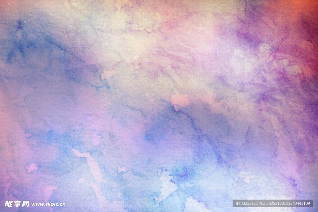 梦幻多彩水彩背景纹理