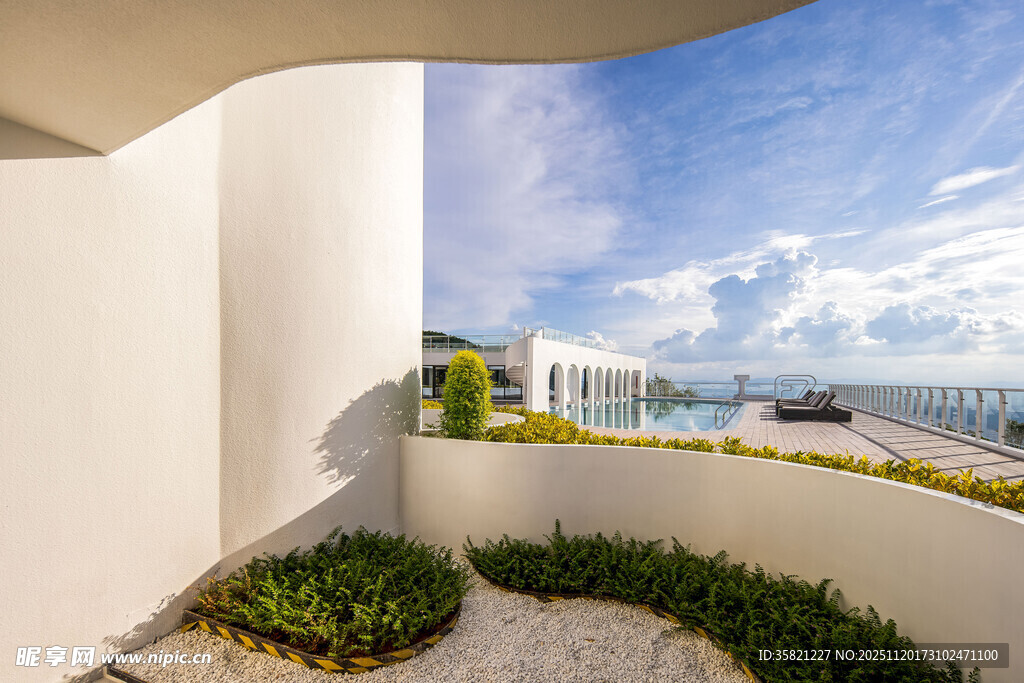 现代简约风阳台景观