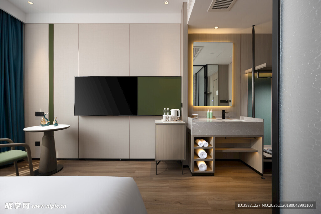 现代简约风格的酒店房间