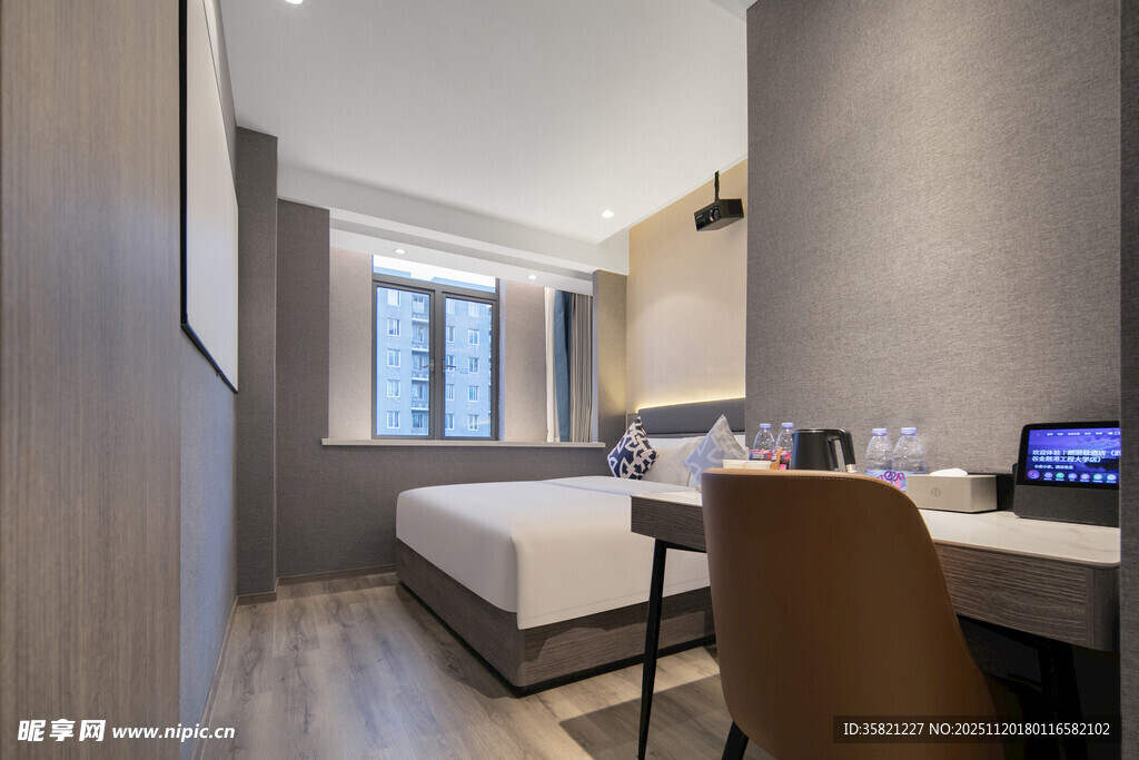 现代简约风格卧室办公空间