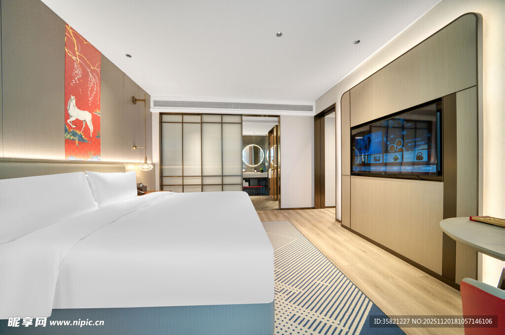 现代简约风格的舒适卧室