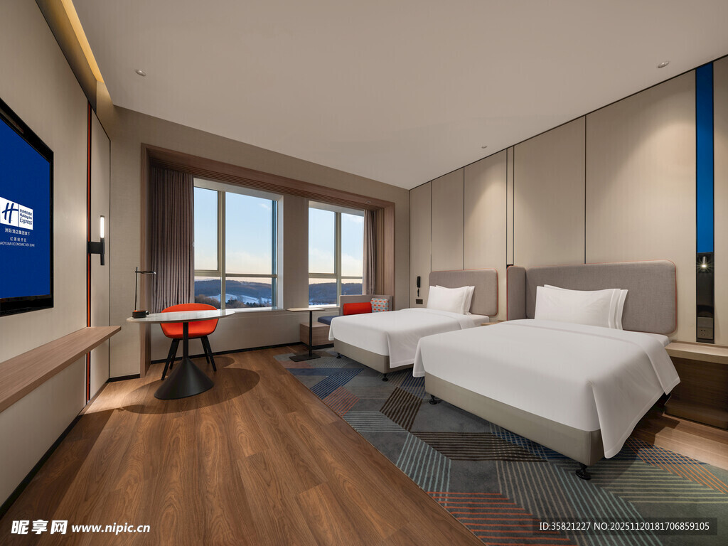 现代简约风格酒店客房
