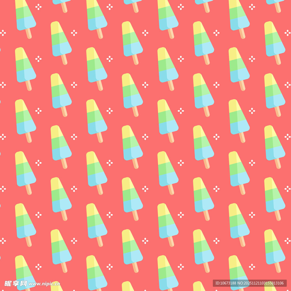 多彩冰淇淋图案背景图