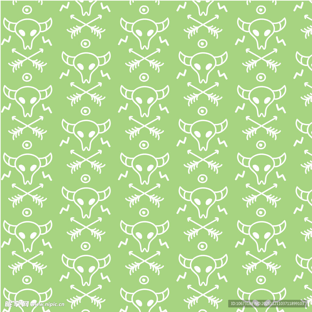 浅绿色底白色花纹图案