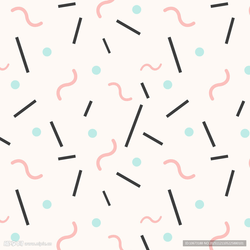 简约波点线条几何图案背景