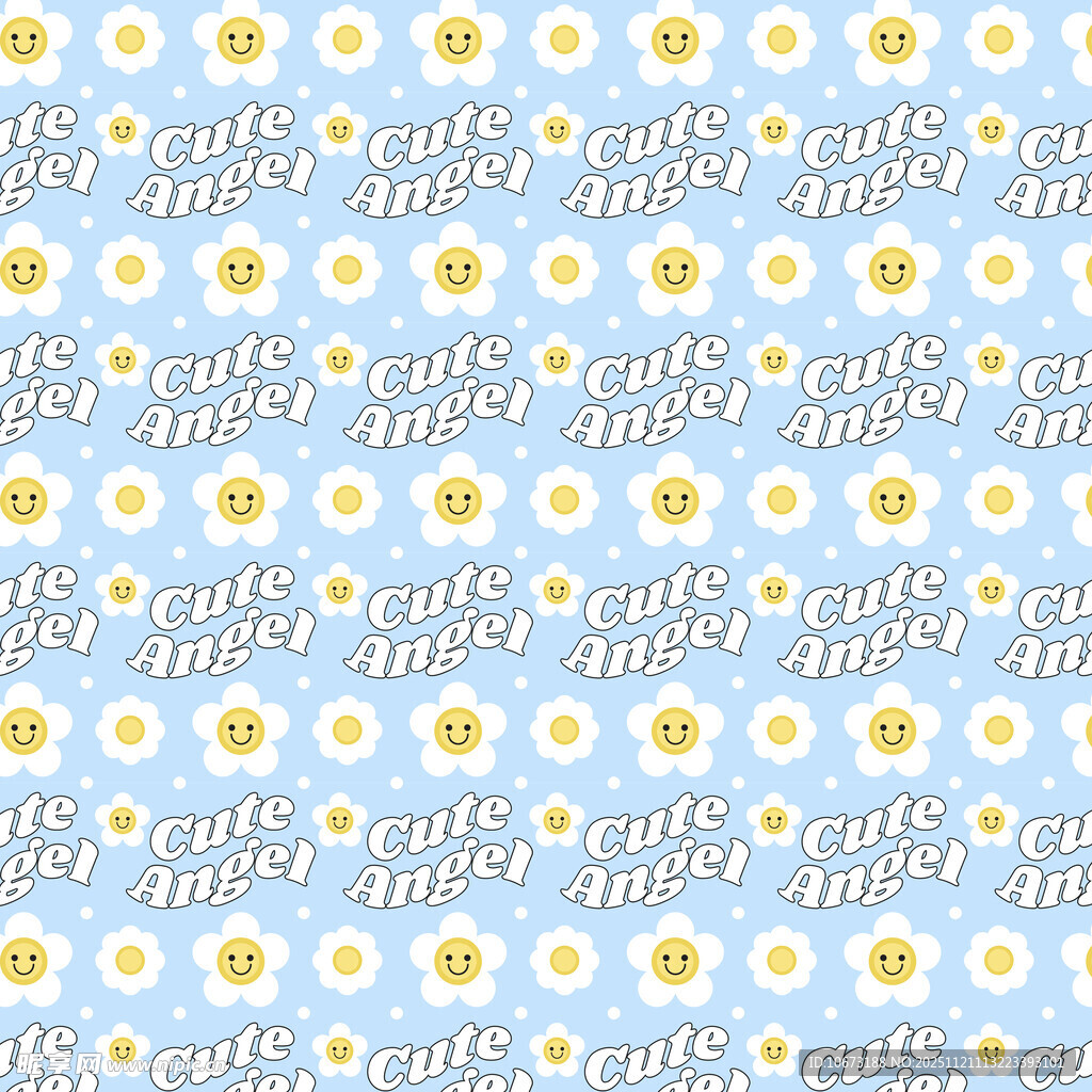 小雏菊图案背景纹理