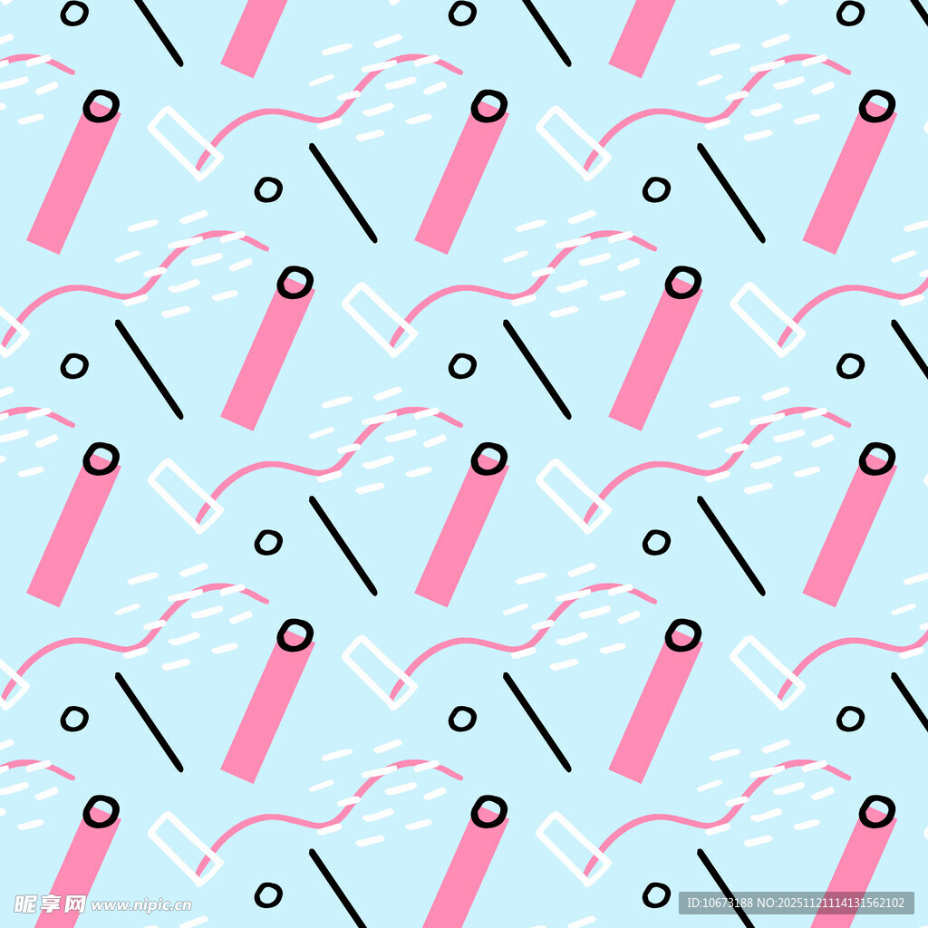 粉色针线图案无缝背景