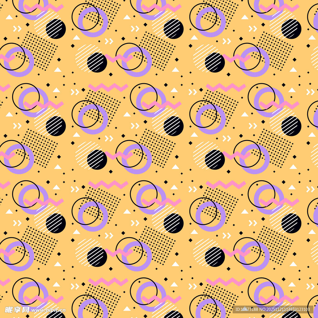 多彩圆形图案背景纹理