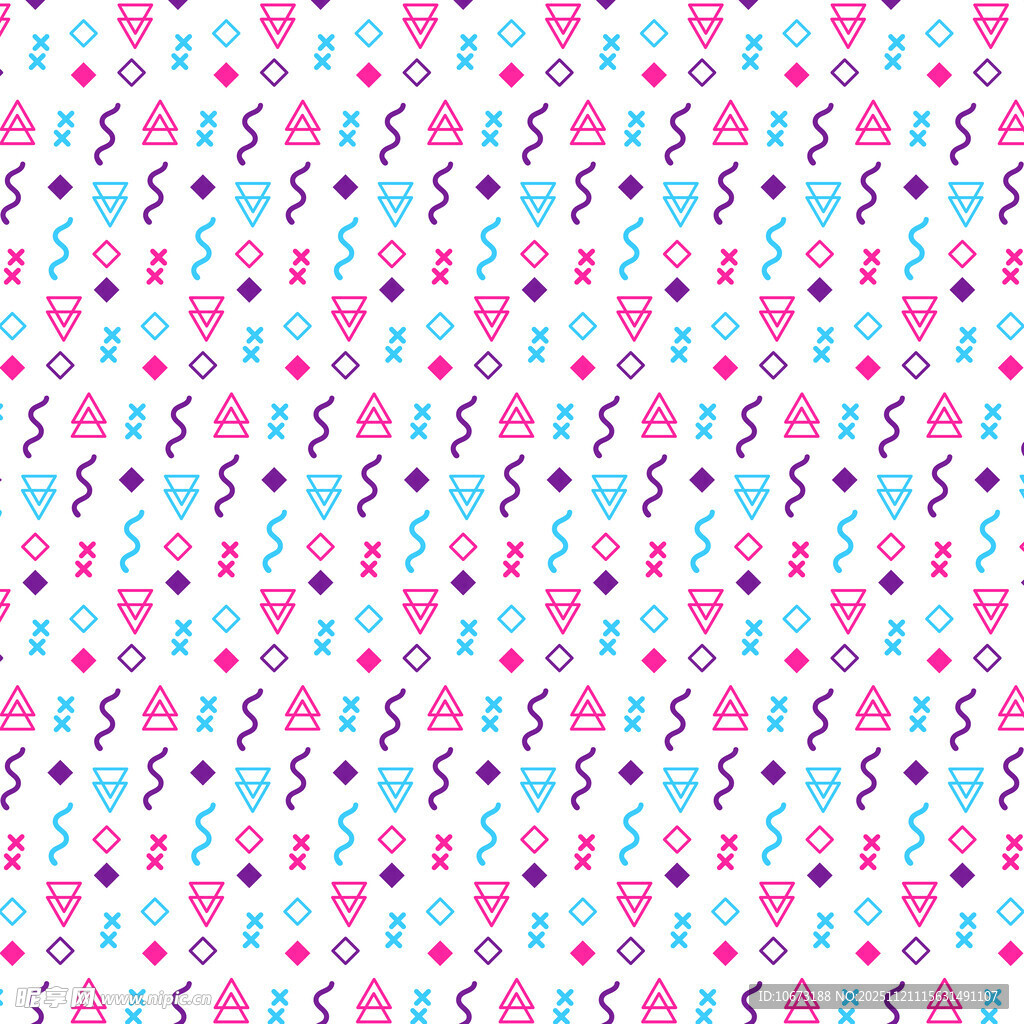 多彩几何图案背景纹理