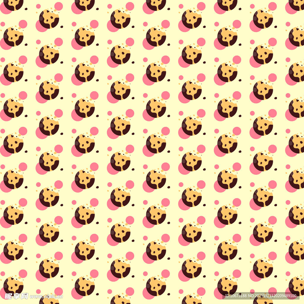 卡通蜜蜂图案背景