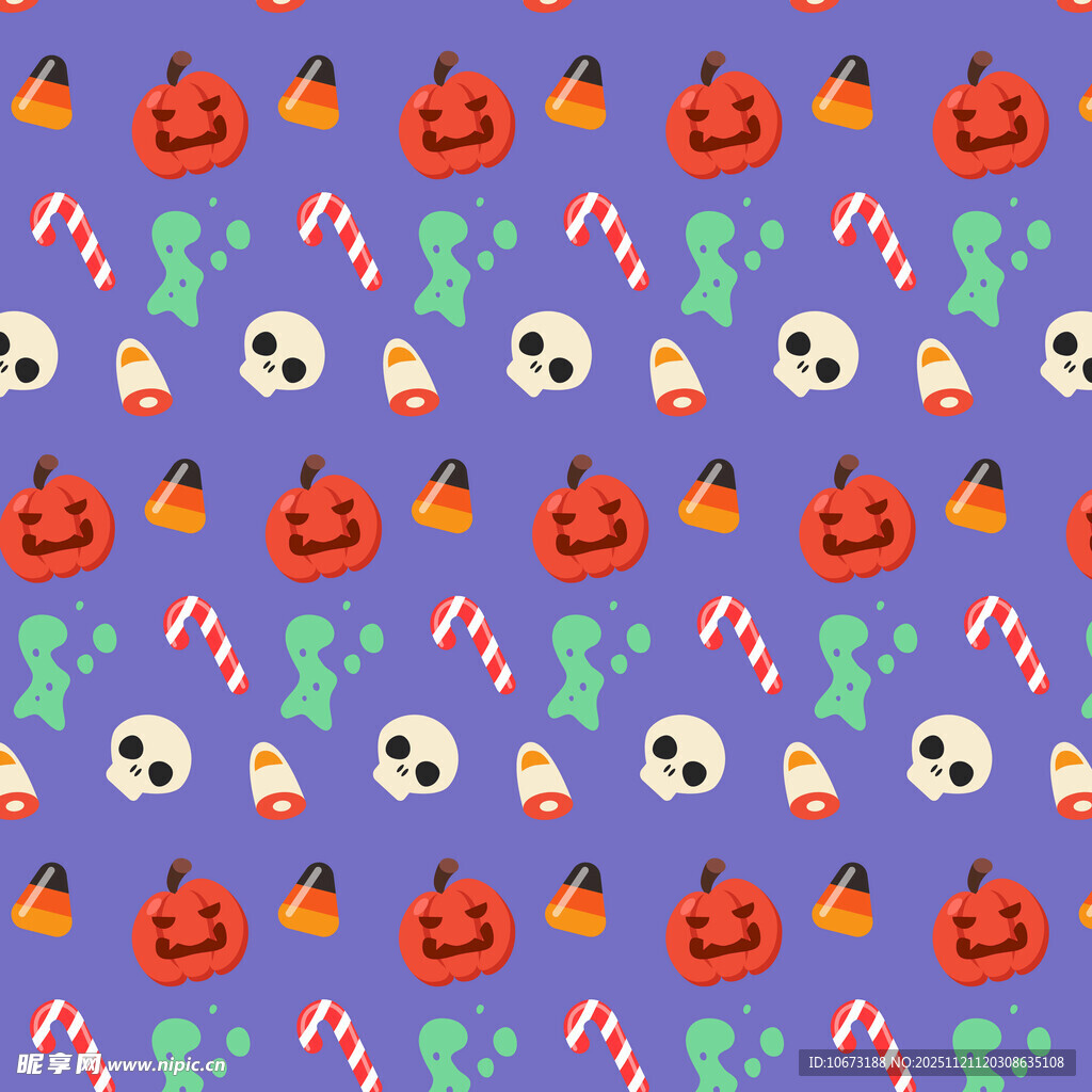 万圣节主题图案背景设计