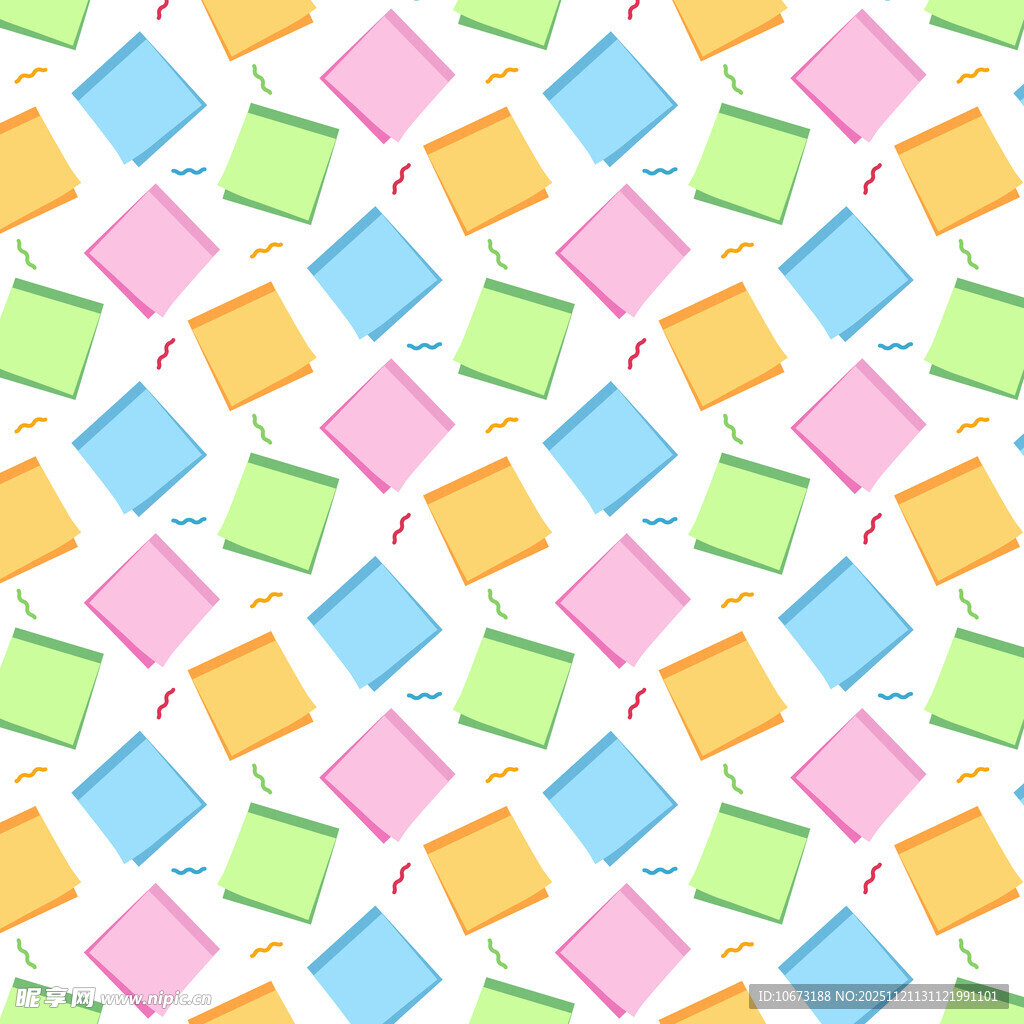 多彩方块图案背景