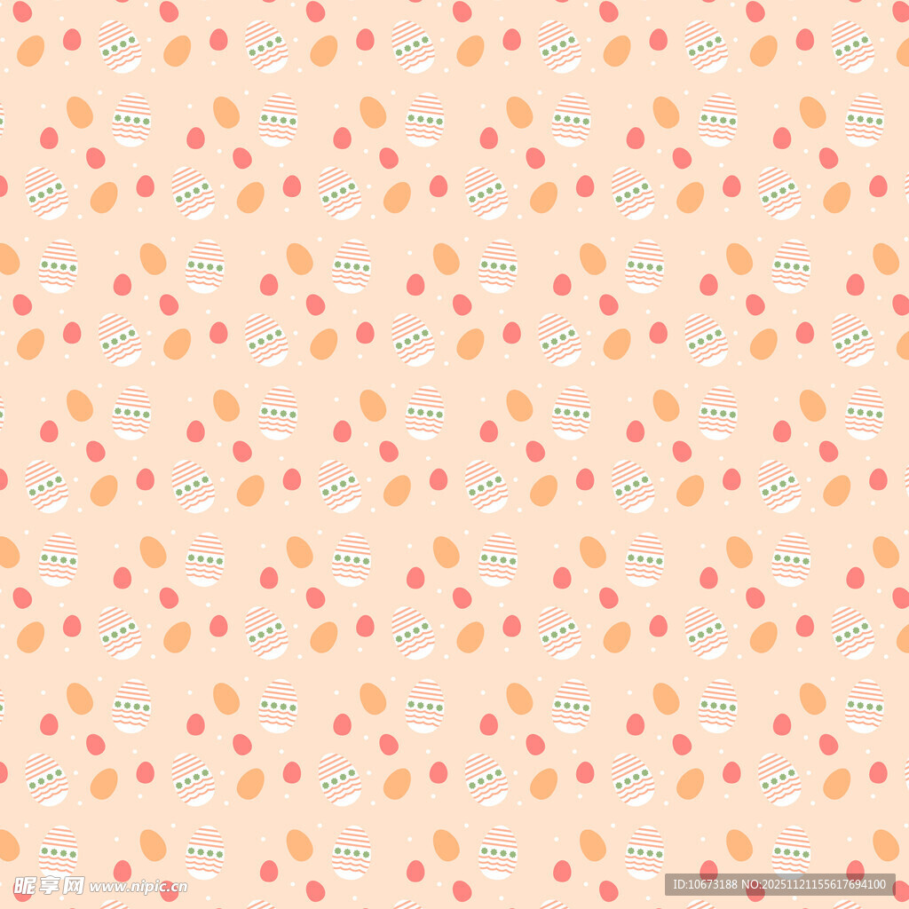 暖色调波点几何图案背景