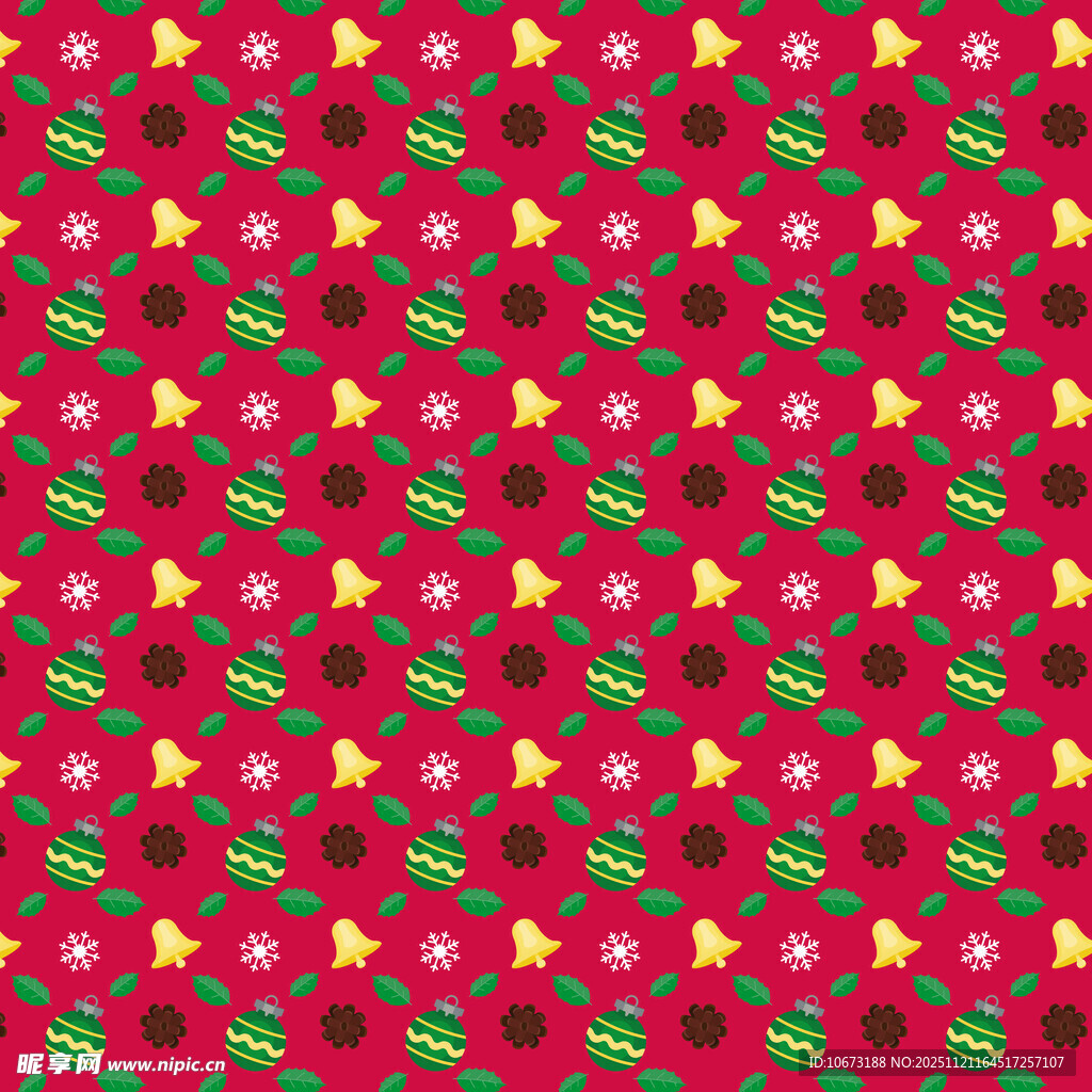 圣诞主题花纹图案背景