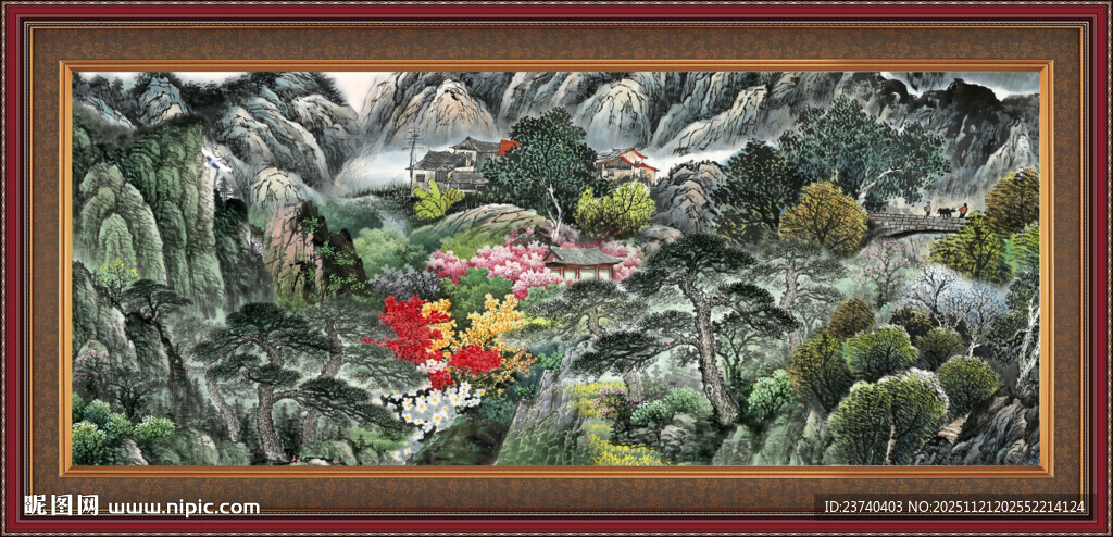 巨型山水画 