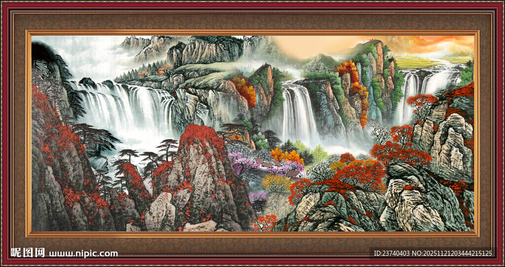 巨型山水画 