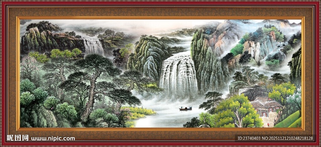 巨型山水画 