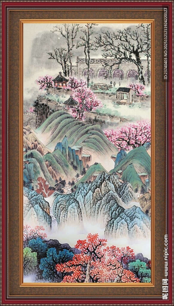客厅山水画 