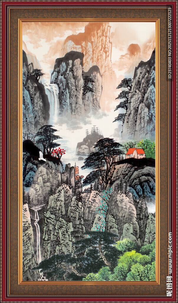 客厅山水画 