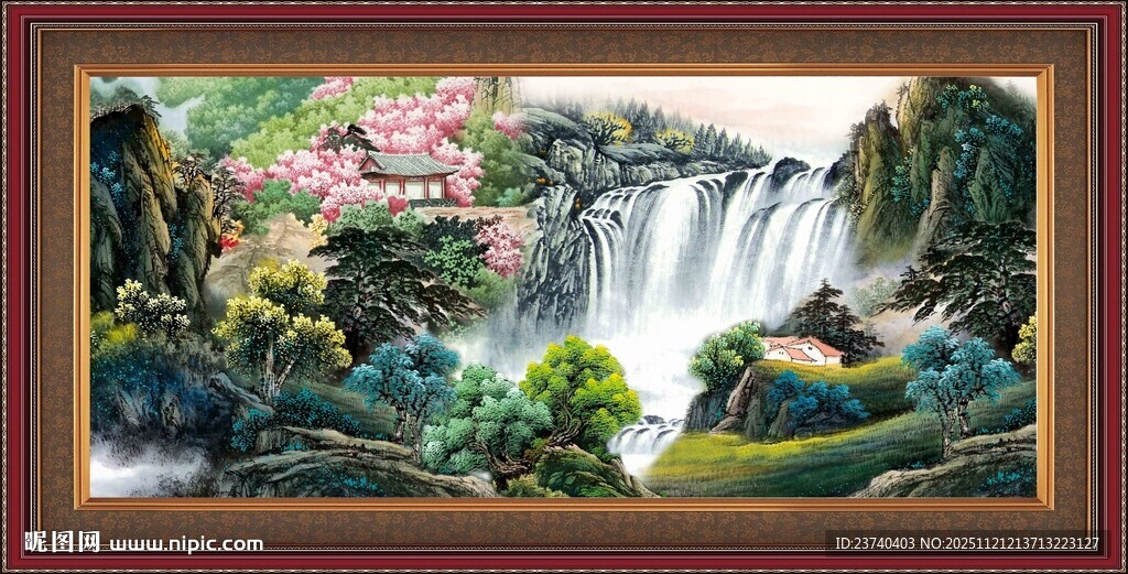 客厅山水画 