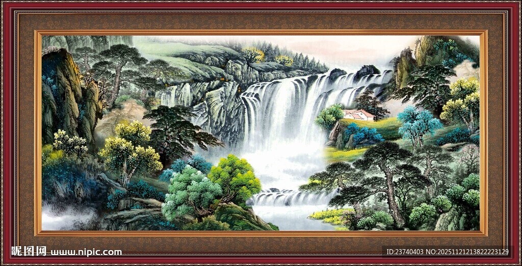 客厅山水画 