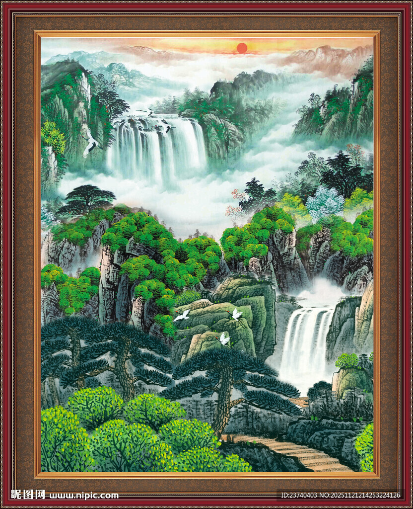 客厅山水画
