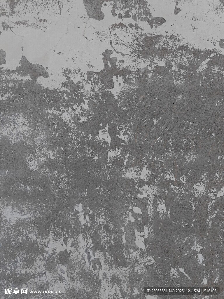 灰白斑驳墙面纹理背景