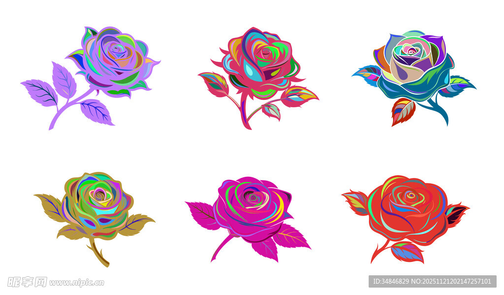 玫瑰花图案