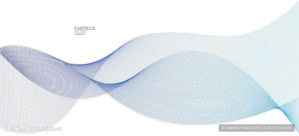 蓝色动感波浪背景