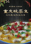 重庆酸菜鱼招牌菜海报