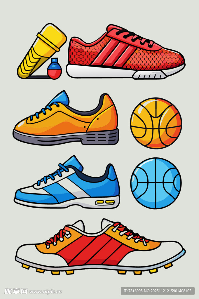 多彩运动装备展示