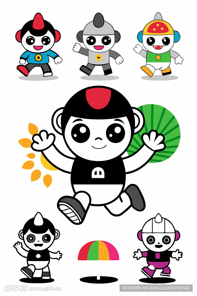 可爱卡通传统角色形象