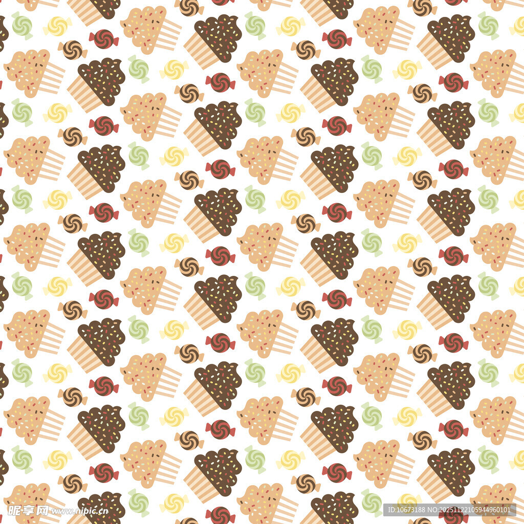 多彩冰淇淋图案背景