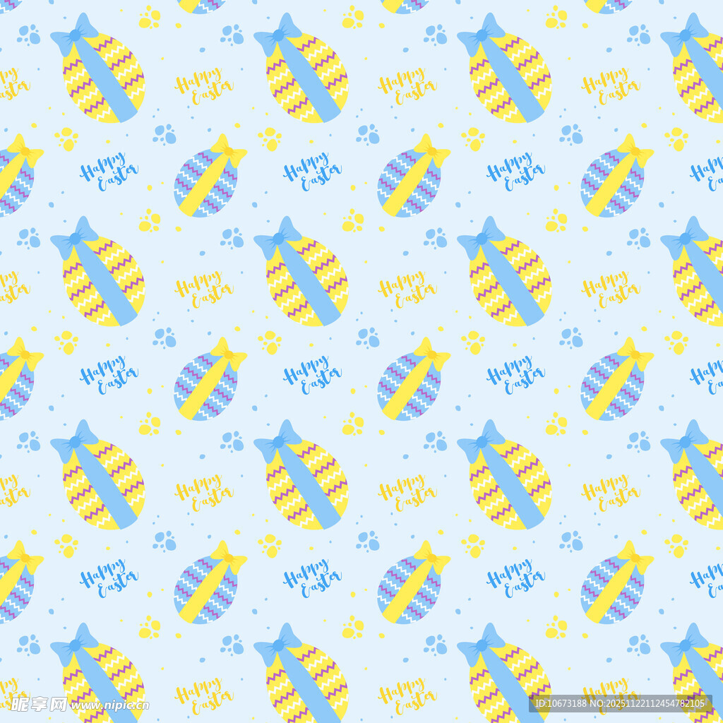 海洋风卡通图案背景