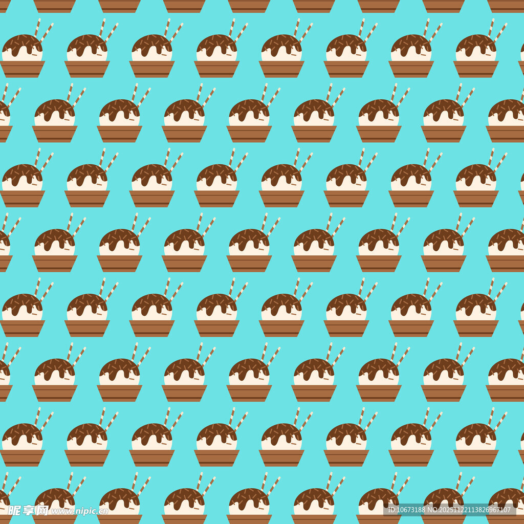 蓝色背景的小船图案