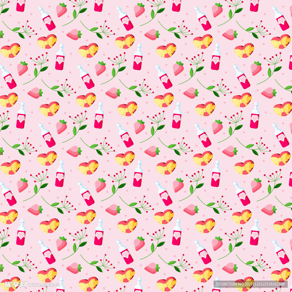 粉色花卉图案背景纹理