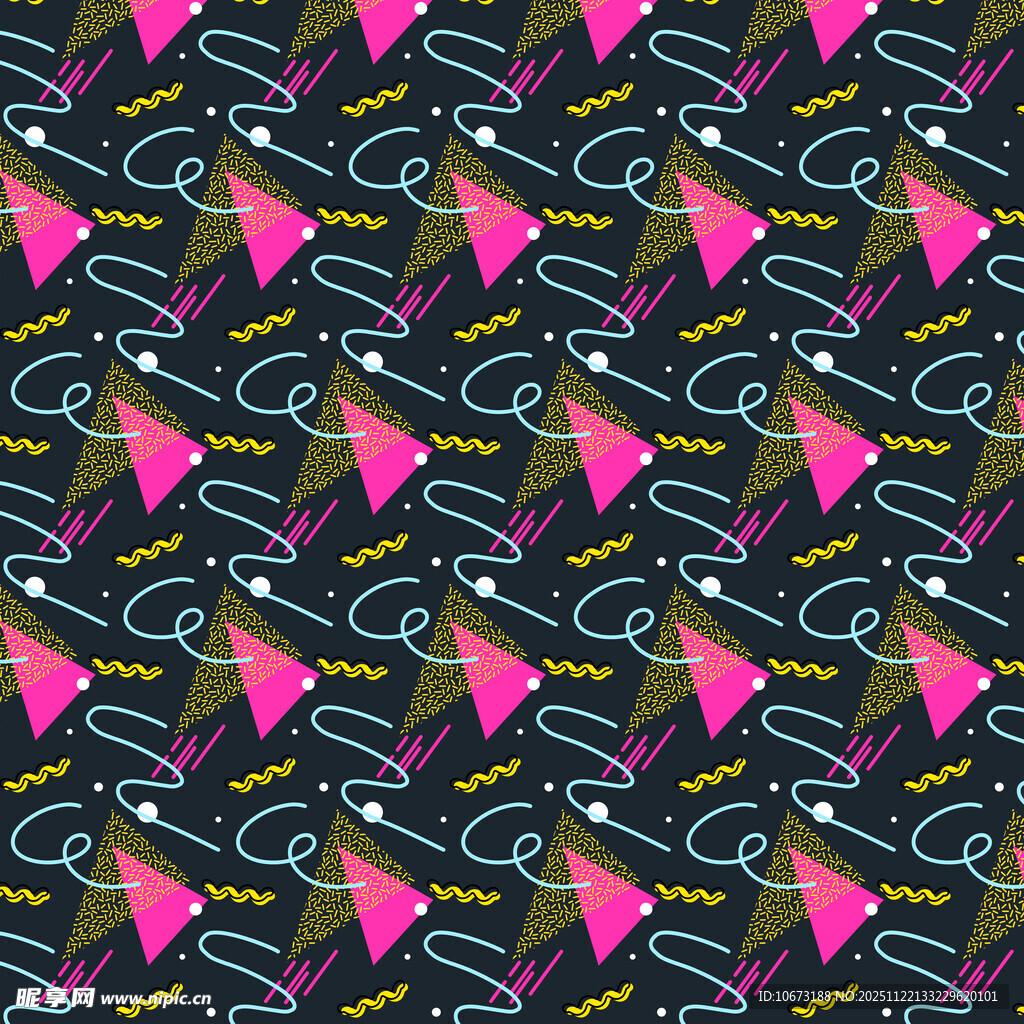 多彩几何图案背景纹理