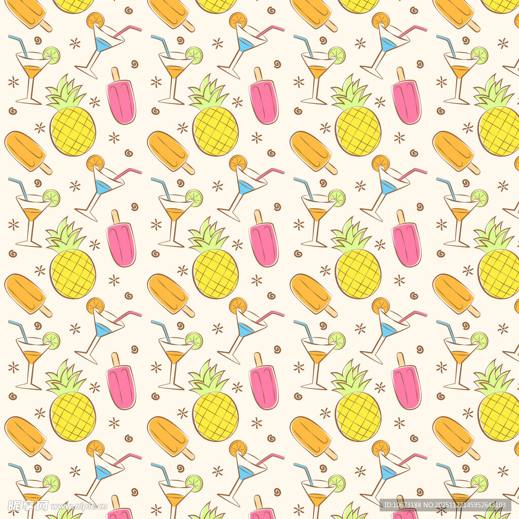 水果图案背景纹理