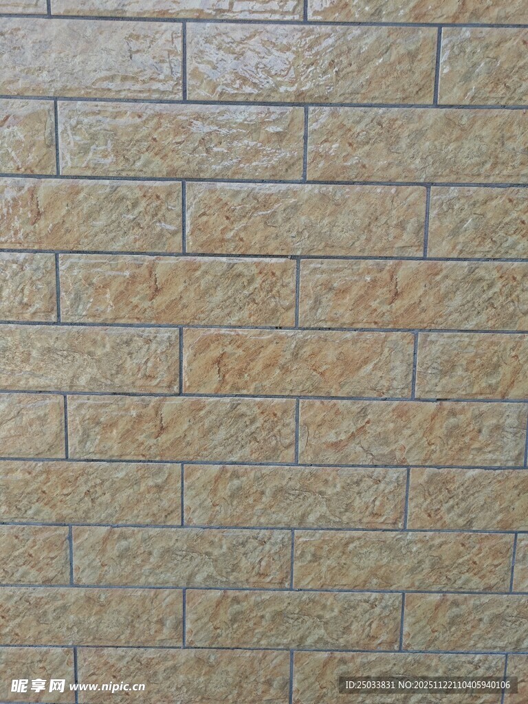 仿石纹砖块墙面纹理展示
