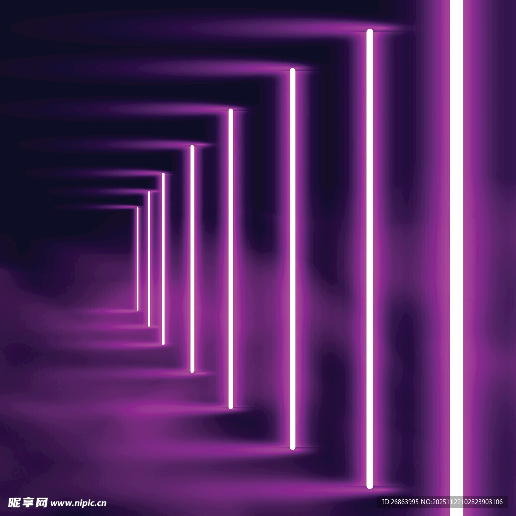 霓虹通道未来感场景