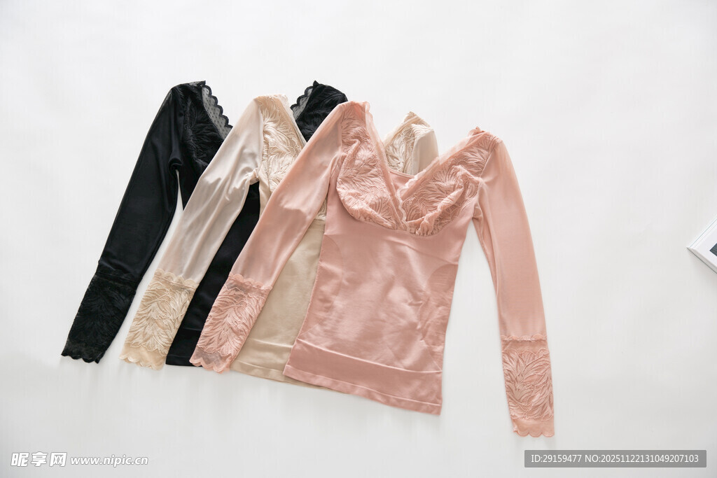 多款长袖上衣展示