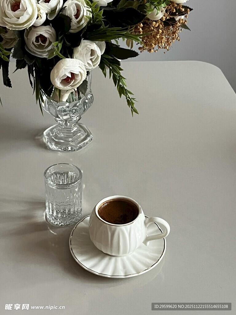 优雅咖啡桌景