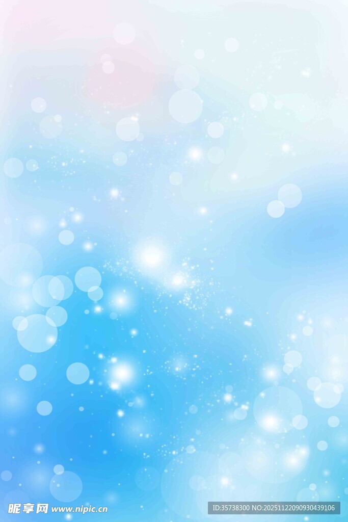 梦幻蓝色光斑背景图