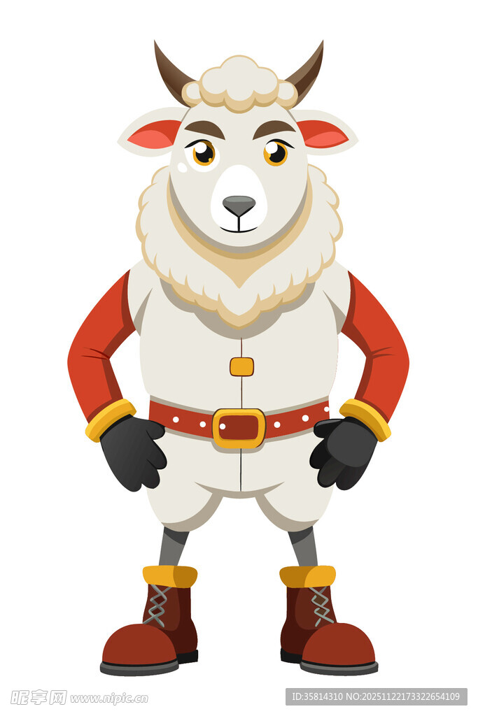 卡通羊形象角色
