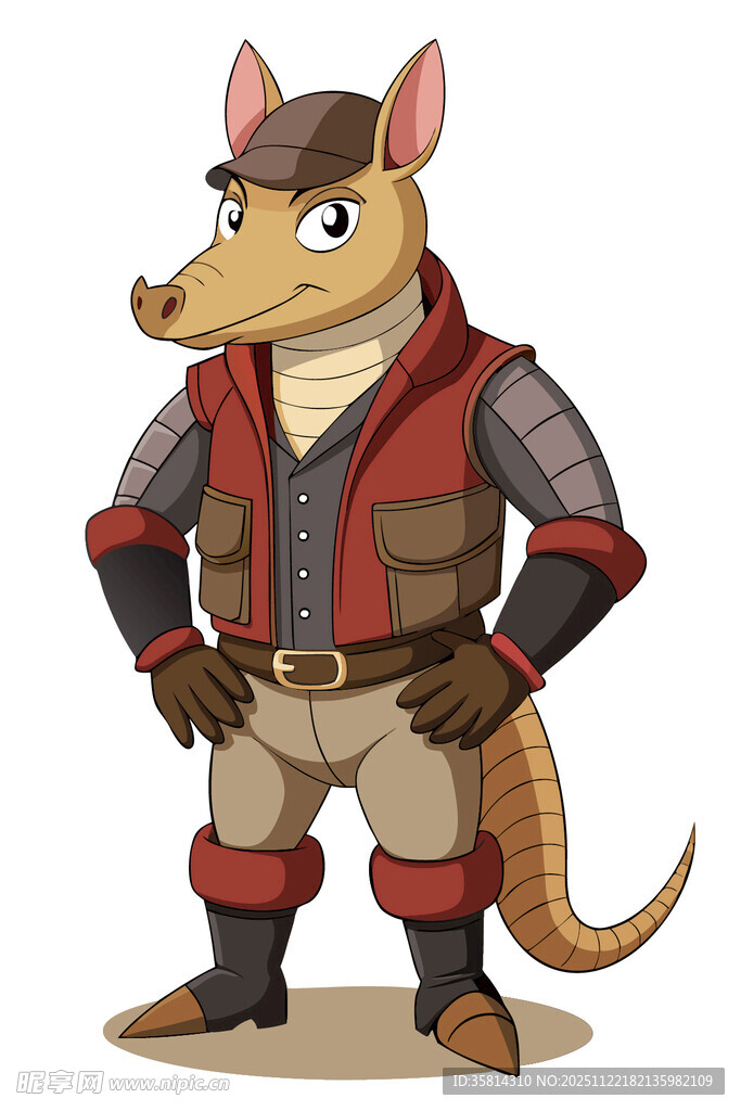 鼠形飞行员形象