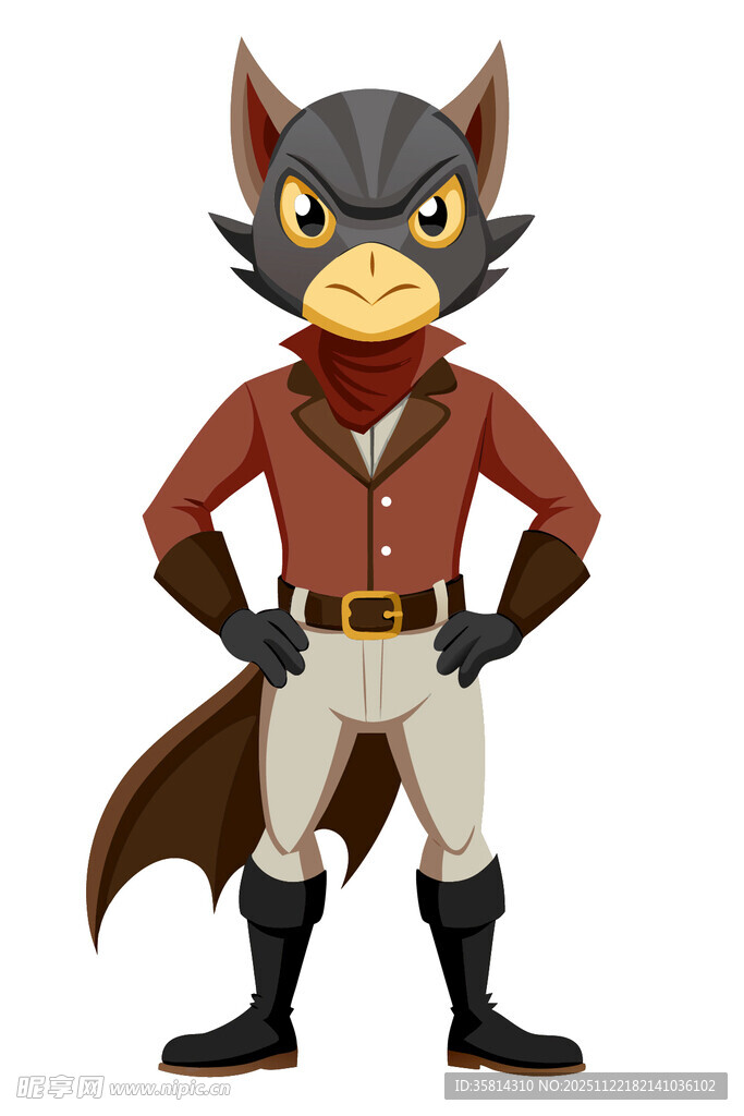 狸猫装扮角色人偶