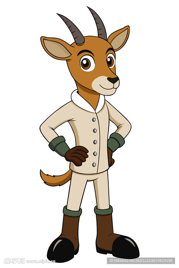 卡通山羊医生形象